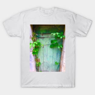 A Mysterious Green Door In France T-Shirt